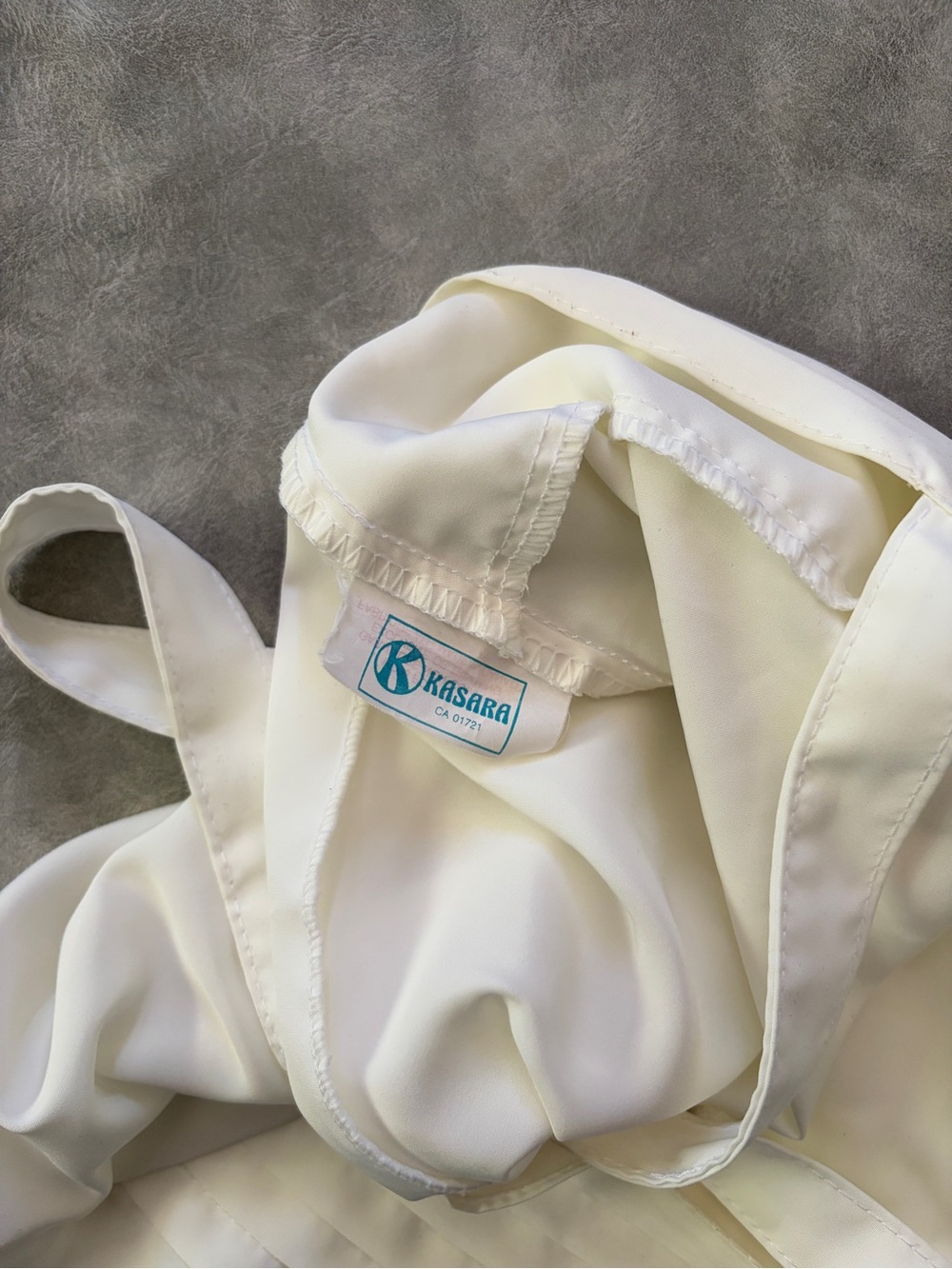 Vintage Y2K White Pleated Square Neck Layering Cami Tank Top - Picture 4 of 7